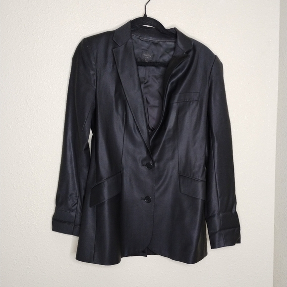 Talula Babaton Black Wool Two Button Blazer size 4 - Picture 1 of 9